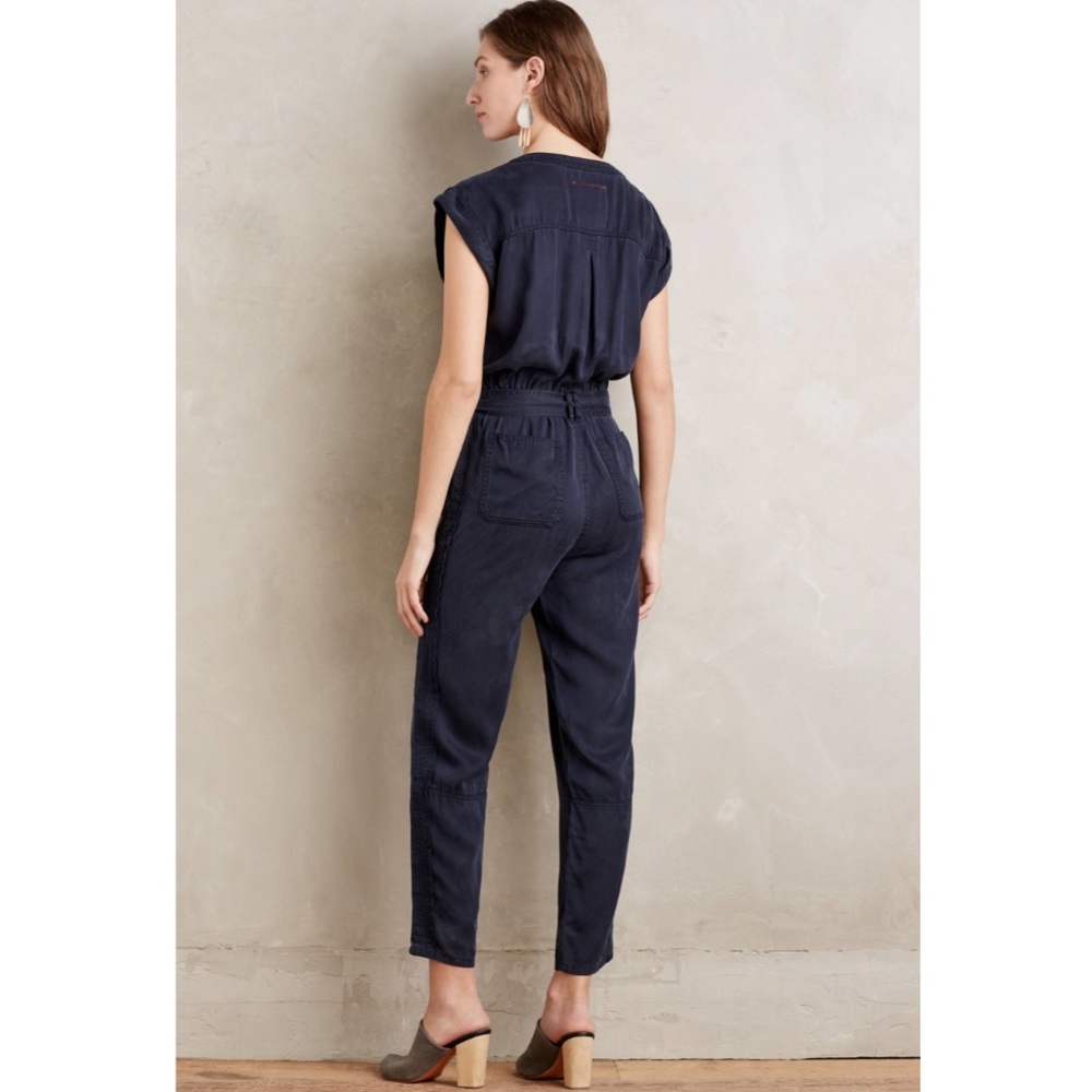 SOLD Hei Hei Navy Blue Jumpsuit Bomber Suit - Picture 2 of 8